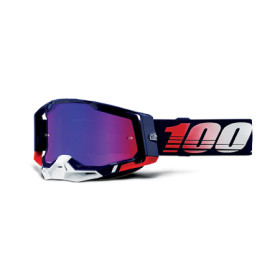 461300.jpg MASCHERA 100% RACECRAFT 2 REPUBLIC - LENTE A SPECCHIO ROSSO/BLU