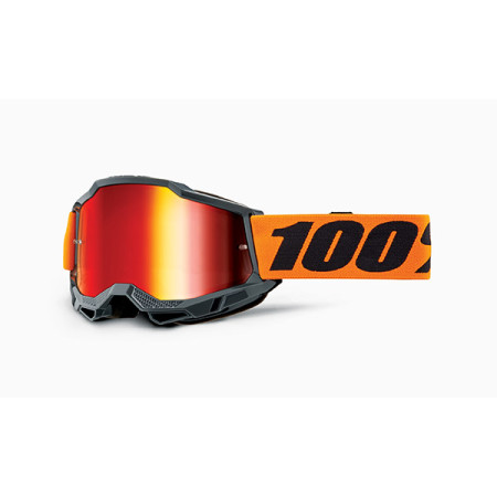 461323.jpg MASCHERA 100% ACCURI 2 ORANGE - LENTE A SPECCHIO ROSSA