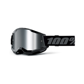 461331.jpg MASCHERA 100% STRATA 2 BLACK - LENTE A SPECCHIO ARGENTO