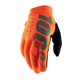 463045L.jpg GUANTI 100% BRISKER FLUO ORANGE/BLACK (S)