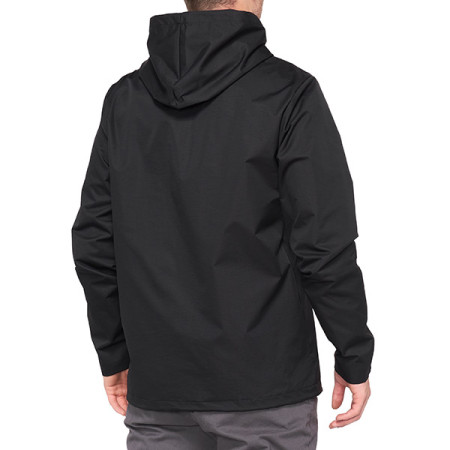 465048L_01.jpg GIUBBINO CON CAPPUCCIO 100% APACHE BLACK (TAGLIA S)