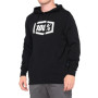 465051L_01.jpg FELPA CON CAPPUCCIO 100% ESSENTIAL BLACK (TAGLIA L)