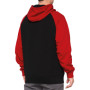 465053L_01.jpg FELPA CON CAPPUCCIO 100% BARRAGE CHILI PEPPER/BLACK (TAGLIA XL)