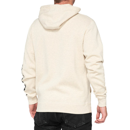 465055L_01.jpg FELPA CON CAPPUCCIO 100% SUPER FUTURE OATMEAL HEATHERE (TAGLIA S)