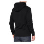 465056L.jpg FELPA CON ZIP E CAPPUCCIO 100% VICEROY BLACK (TAGLIA L)