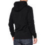 465056L_01.jpg FELPA CON ZIP E CAPPUCCIO 100% VICEROY BLACK (TAGLIA L)