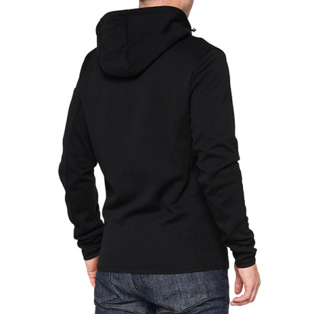 465056L_01.jpg FELPA CON ZIP E CAPPUCCIO 100% VICEROY BLACK (TAGLIA S)