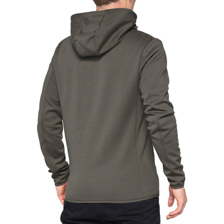 465057L_01.jpg FELPA CON ZIP E CAPPUCCIO 100% VICEROY BRINDLE (TAGLIA S)