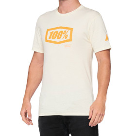 465067L_01.jpg T-SHIRT 100% ESSENTIAL CHALK/ORANGE (TAGLIA L)