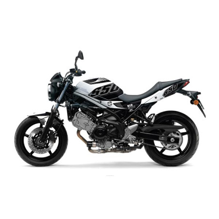 501014_01.jpg KIT GRAFICHE ADESIVE UP DESIGN PER SUZUKI SV650 08- 16 NERO-BIANCO