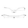 5022010016.jpg MANUBRIO WRP ALU-STREET PIEGA BASSA COLOR ARGENTO (Rif.WRP WD-T2100-016)