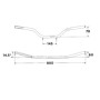 5022020016.jpg MANUBRIO WRP PRO-BAR PIEGA MEDIA COLOR ARGENTO (Rif.WRP WD-9002-016)