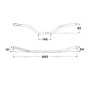 5022027016.jpg MANUBRIO WRP PRO-KIT PIEGA ALTA COLOR ARGENTO (Rif.WRP WD-9103-016)