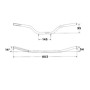 5022028022.jpg MANUBRIO WRP PRO-KIT MX-GP REPLICA COLOR TITANIO (Rif.WRP WD-9105-022)
