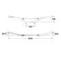 5022035014.jpg MANUBRIO WRP TAPER-X MINI 85 PIEGA ALTA COLOR NERO (Rif.WRP WD-9206-014)