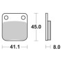 50650259.jpg PASTIGLIE FRENO WRP (Rif.WRP WG-7136-F4) Equivalente SBS 536SI