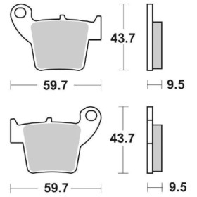 50650705.jpg PASTIGLIE FRENO WRP (Rif.WRP WG-7377-F6) Equivalente SBS 777HF