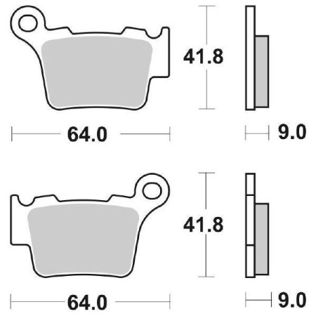 50650714.jpg PASTIGLIE FRENO WRP (Rif.WRP WG-7391-F6) Equivalente SBS 791HF