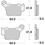 50650714.jpg PASTIGLIE FRENO WRP (Rif.WRP WG-7391-F6) Equivalente SBS 791HF