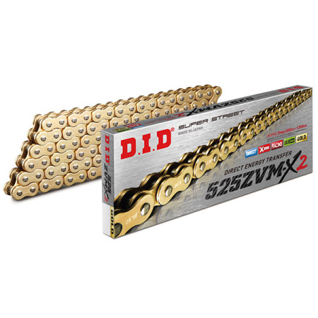 534231042.jpg CATENA DID 525ZVM-X2 (Gold & Gold) - Lunghezza: 120 maglie con giunto a rivetto (ZJ)
