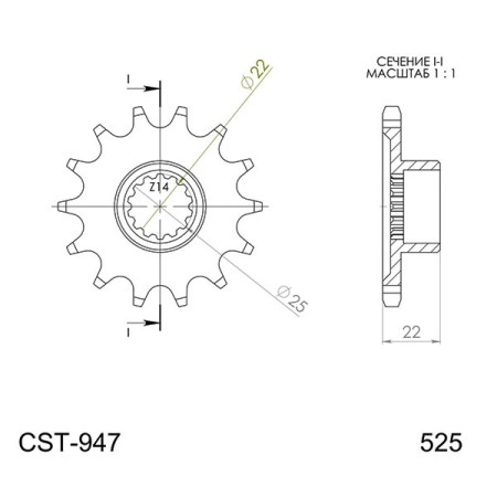 540003716.jpg PIGNONE P525 - Z16 (DIS.00037)