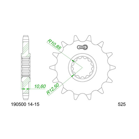 540004014A.jpg Pignone afam in acciaio p525 - z14 (dis.00040)