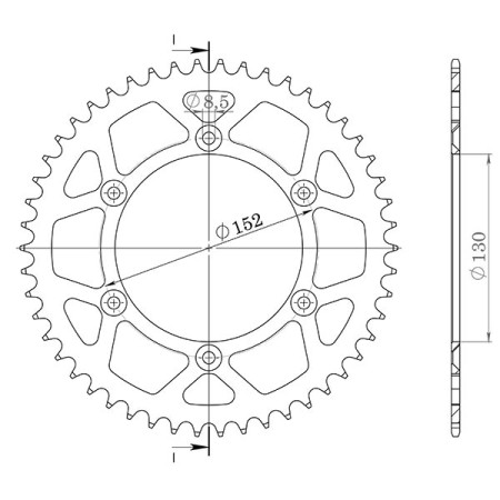 540012646.jpg CORONA IN ALLUMINIO P520 - Z48 (DIS.00126)