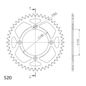 540013446.jpg CORONA IN ALLUMINIO P520 - Z48 (DIS.00134)