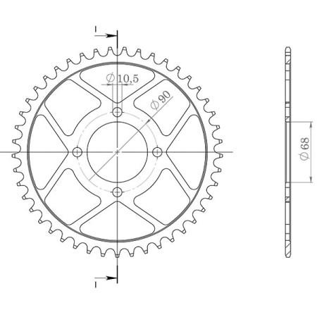 541020642.jpg CORONA IN ACCIAIO P520 - Z42 (DIS.10206)