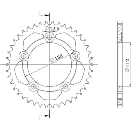 541161343.jpg CORONA IN ALLUMINIO P525 - Z43 (DIS.11613)