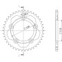 541161343.jpg CORONA IN ALLUMINIO P525 - Z43 (DIS.11613)