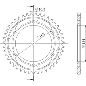 541161640.jpg CORONA IN ALLUMINIO P530 - Z42 (DIS.11616)
