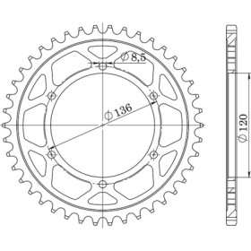 541250738.jpg CORONA IN ACCIAIO P530 - Z38 (DIS.12507)