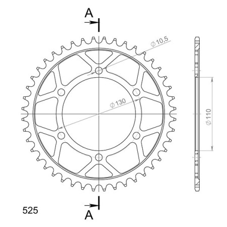 541281544.jpg CORONA IN ACCIAIO P525 - Z44 (DIS.12815)