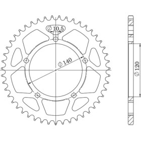 541560540.jpg CORONA IN ALLUMINIO P520 - Z42 (DIS.15605)
