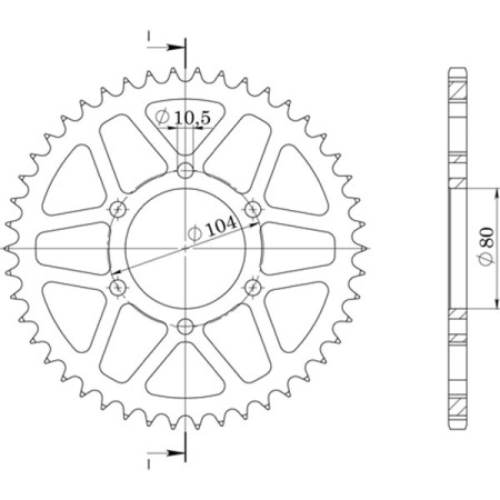 541740338.jpg CORONA IN ALLUMINIO P520 - Z40 (DIS.17403)