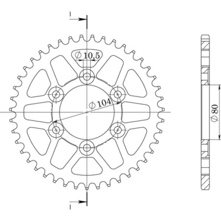 541761041.jpg CORONA IN ALLUMINIO P525 - Z43 (DIS.17610)