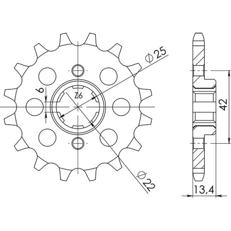 542040415.jpg PIGNONE P525 - Z16 (DIS.20404)
