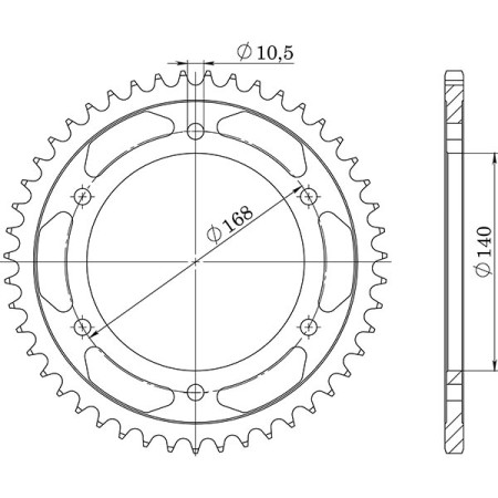 543530841.jpg CORONA IN ACCIAIO P525 - Z42 (DIS.35308)