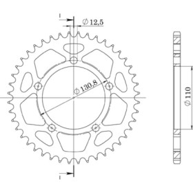 543670046.jpg CORONA IN ALLUMINIO P525 - Z47 (DIS.36700)