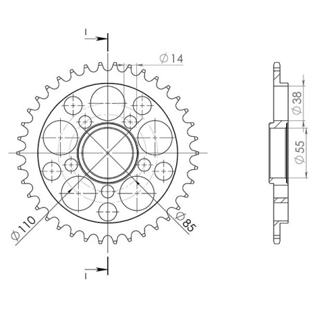 545160635.jpg CORONA IN ALLUMINIO P520 - Z42 (DIS.51606)