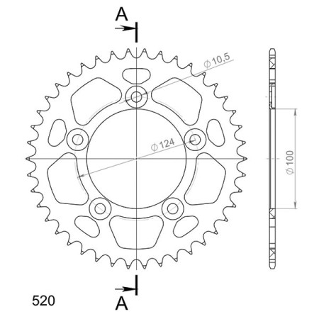 545161336.jpg CORONA IN ALLUMINIO P520 - Z44 (DIS.51613)