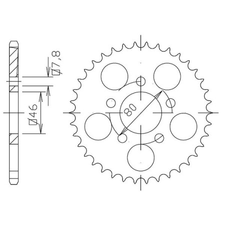 545410142.jpg CORONA IN ACCIAIO P415 - Z42 (DIS.54101)