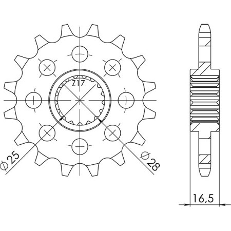 547340016.jpg PIGNONE P525 - Z17 (DIS.73400)