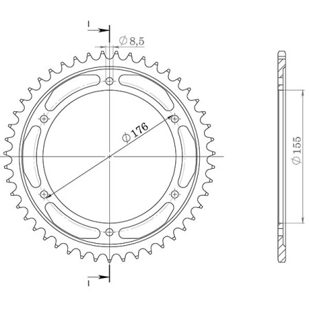 548760142.jpg CORONA IN ALLUMINIO P530 - Z42 (DIS.87601)
