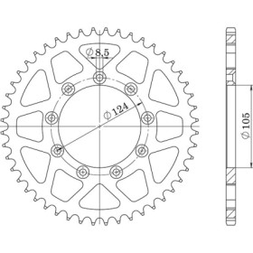 549331451.jpg CORONA IN ALLUMINIO P520 - Z51 (DIS.93314)