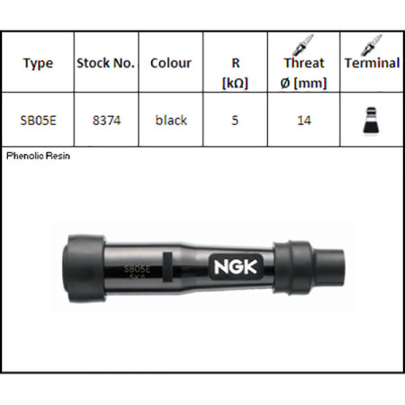 598374.jpg ATTACCO CANDELA NGK SB05E