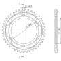 CORONA IN ALLUMINIO P530 - Z44 (DIS.11616)