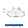 641146XBK5.jpg **NUOVO** PASTIGLIE FRENO CL BRAKES 1146XBK5