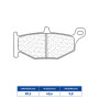 641163RX3_01.jpg PASTIGLIE FRENO POSTERIORE CL BRAKES 1163RX3